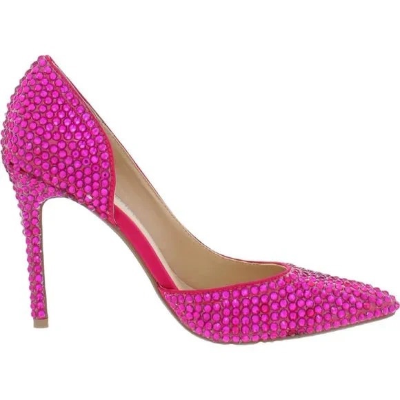 NIB Betsey Johnson Shary d'Orsay Pumps in Fuchsia Size 6.5 - Picture 3 of 4